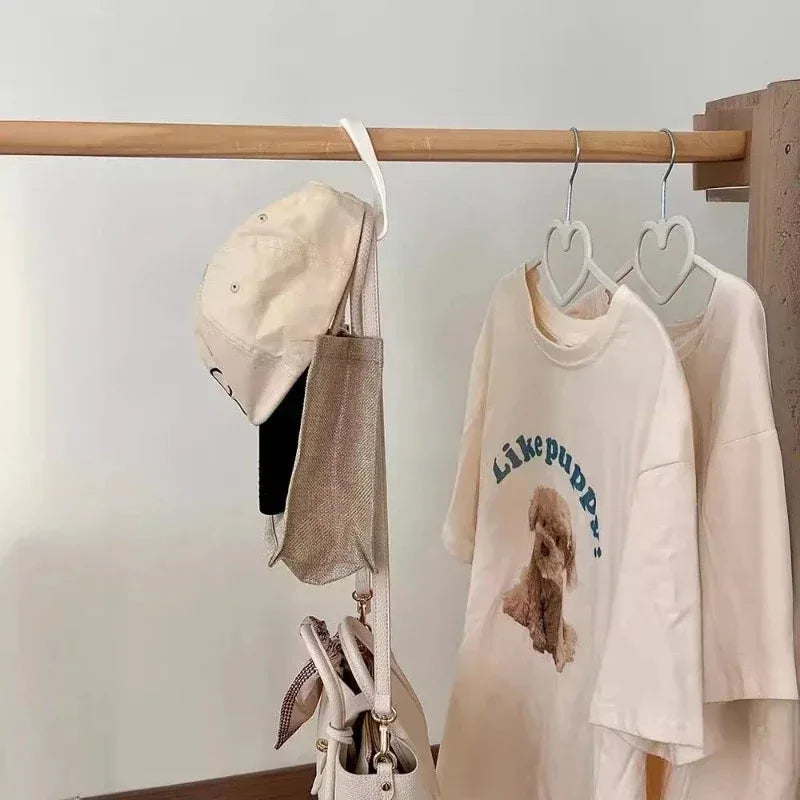 10pcs Widen Multipurpose Hangers Connection Hook Space Saving Hat Silk Scarf Shawls Handbag Hanging Rack Wardrobe Organizer Peaceful Pleasures Health and Wellness