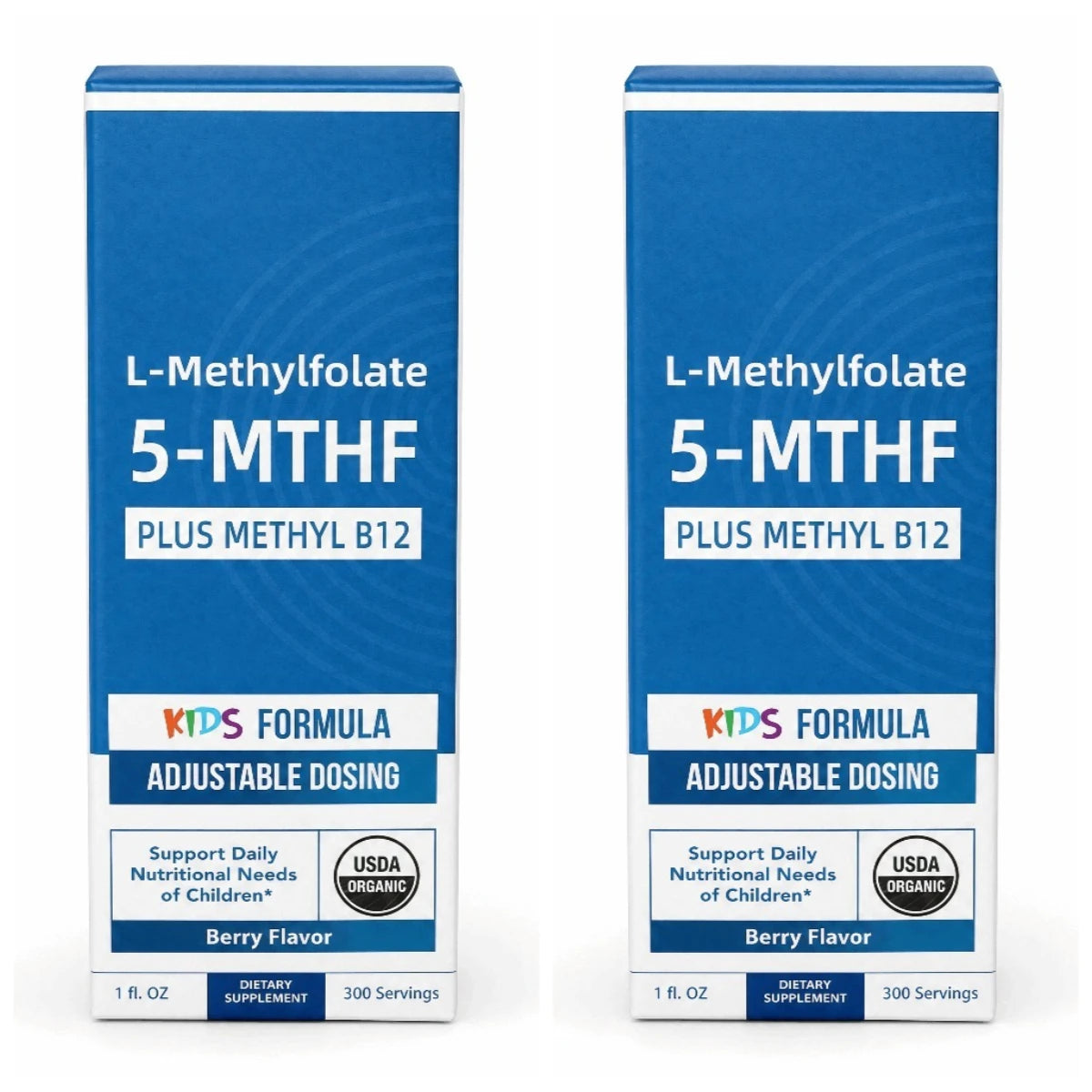 Kids L-Methylfolate 5-MTHF & Methyl B12 Drops | Organic Berry 30ml