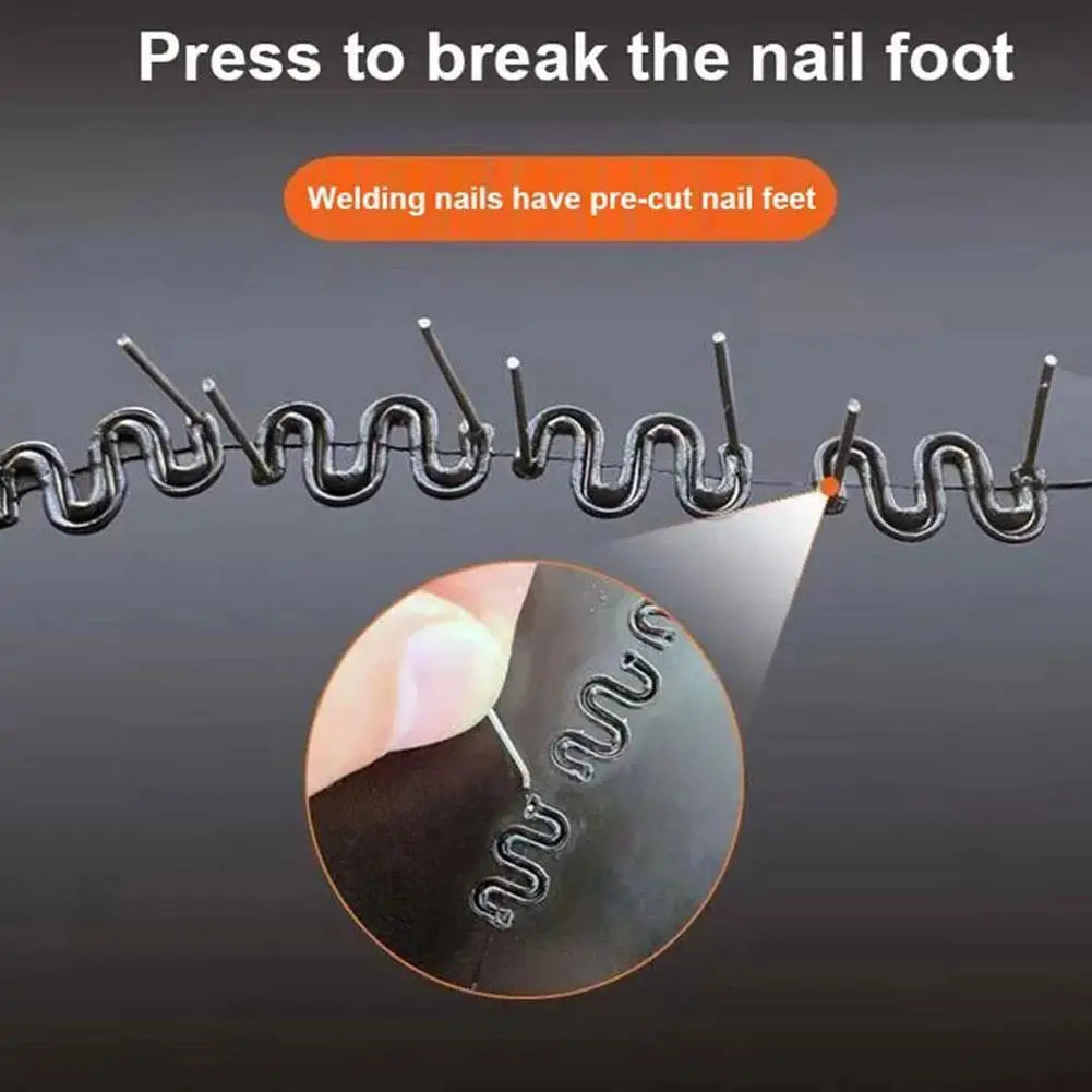 Plastic Welder Hot Nail Gun Welding Machine with 200 pcs Nails For Car Bumper Plastic Repair Soldering Gun Repair Tools EU Plug Peaceful Pleasures Health and Wellness