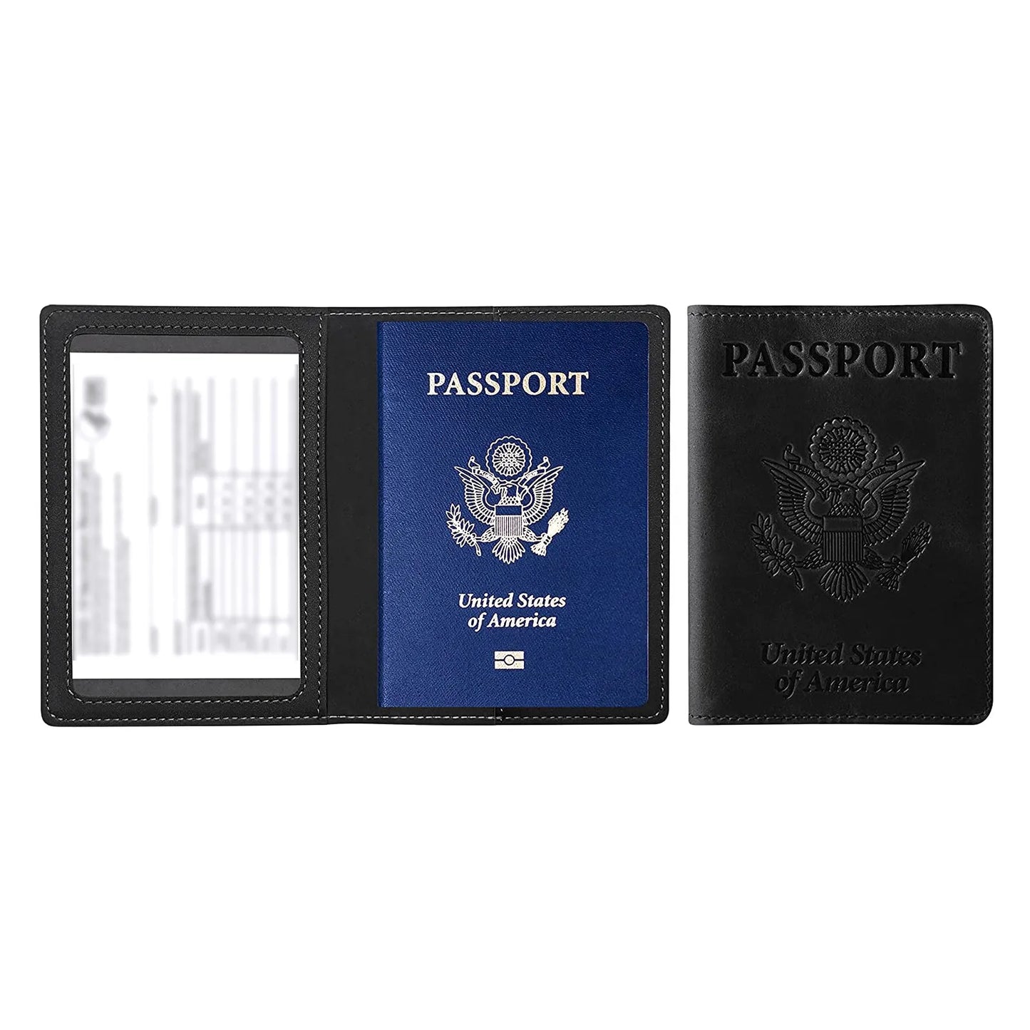 Leather Passport Cover & Card Holder Wallet – Unisex Travel