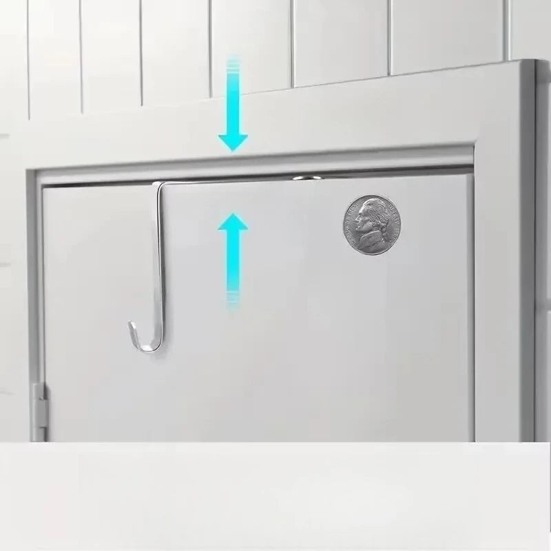 8PCS over the Door Hooks Multi-Purpose Door Hanger for Bathroom Kitchen Towels Hats - Hanging Organizer for Home Organization Peaceful Pleasures Health and Wellness