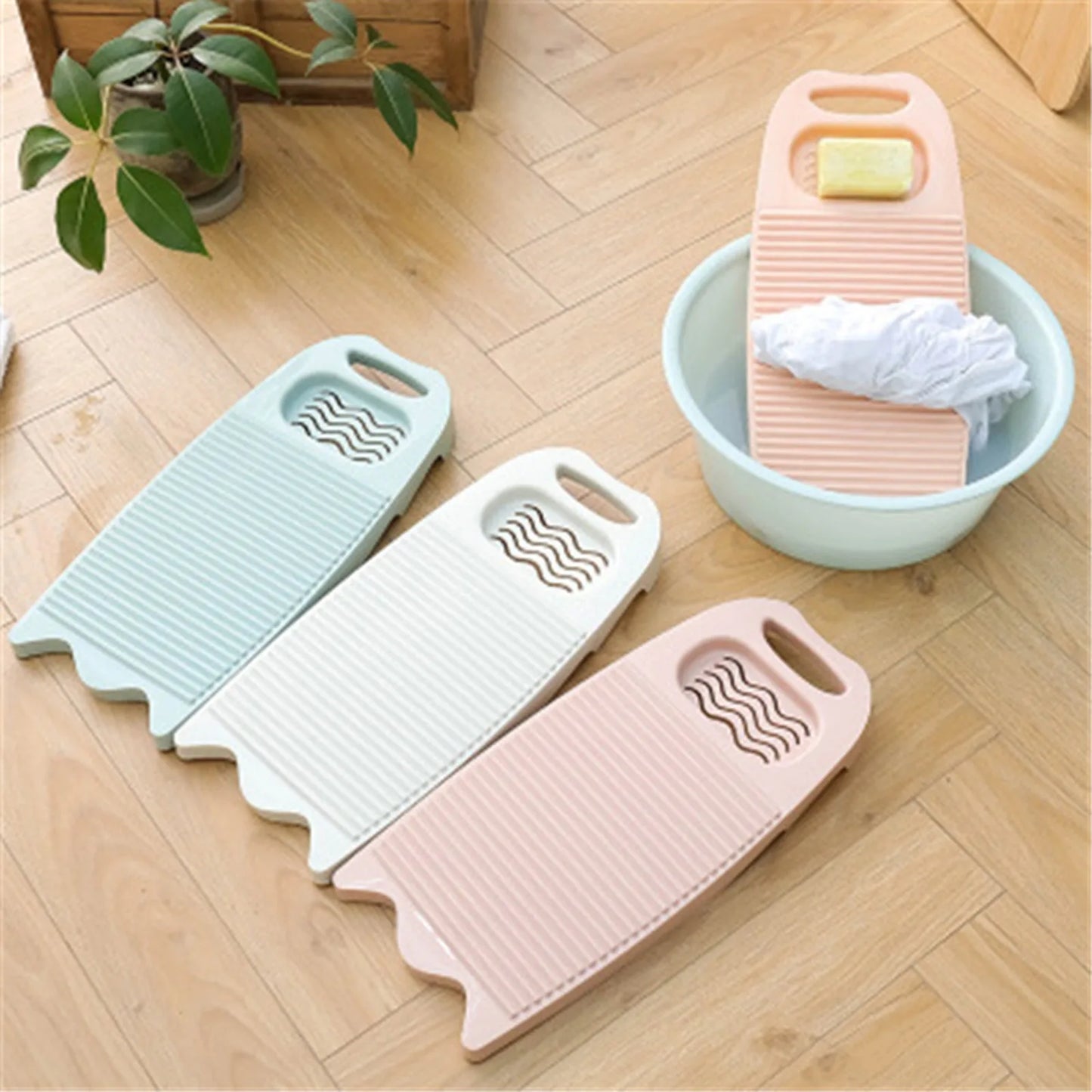 Wash Board Thickened Hand Wash Laundry Boards Dirty Clothes Washboard with Soap Holder Design for Underwear Lingerie Cleaning Peaceful Pleasures Health and Wellness
