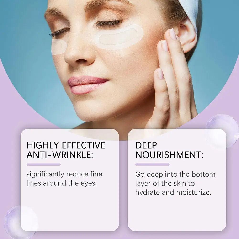 Collagen Microneedle Eye Patch Hyaluronic Acid Soluble Microneedle Eye Mask For Dark Eye Circle Moisturizing Under Eye Skin Care Peaceful Pleasures Health and Wellness