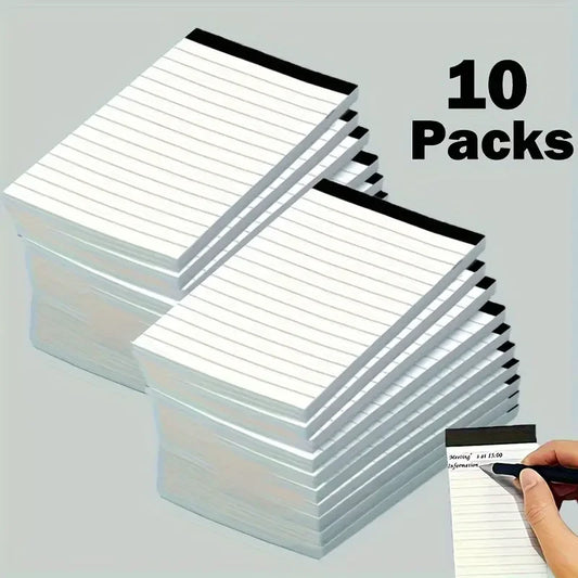 Pocket-sized Lined Notepads Notebooks 10-Pack Notebook 30 Sheets Each Peaceful Pleasures Health and Wellness