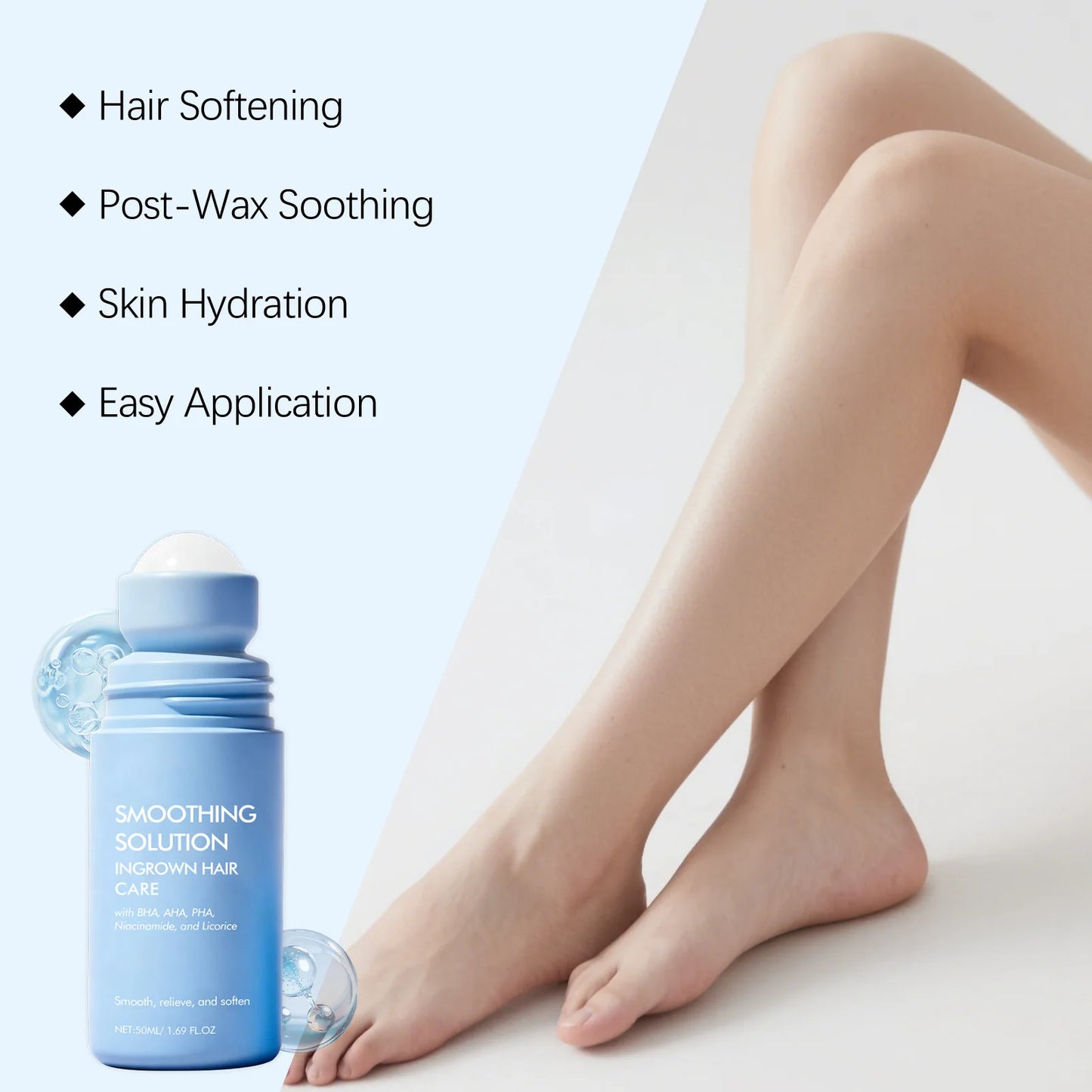 Centella Nicotinamide After Shave Oil Repair Shave Damage Moisturize Skin Reduce Redness Refresh Mild After Shave Soothe Roller Peaceful Pleasures Health and Wellness