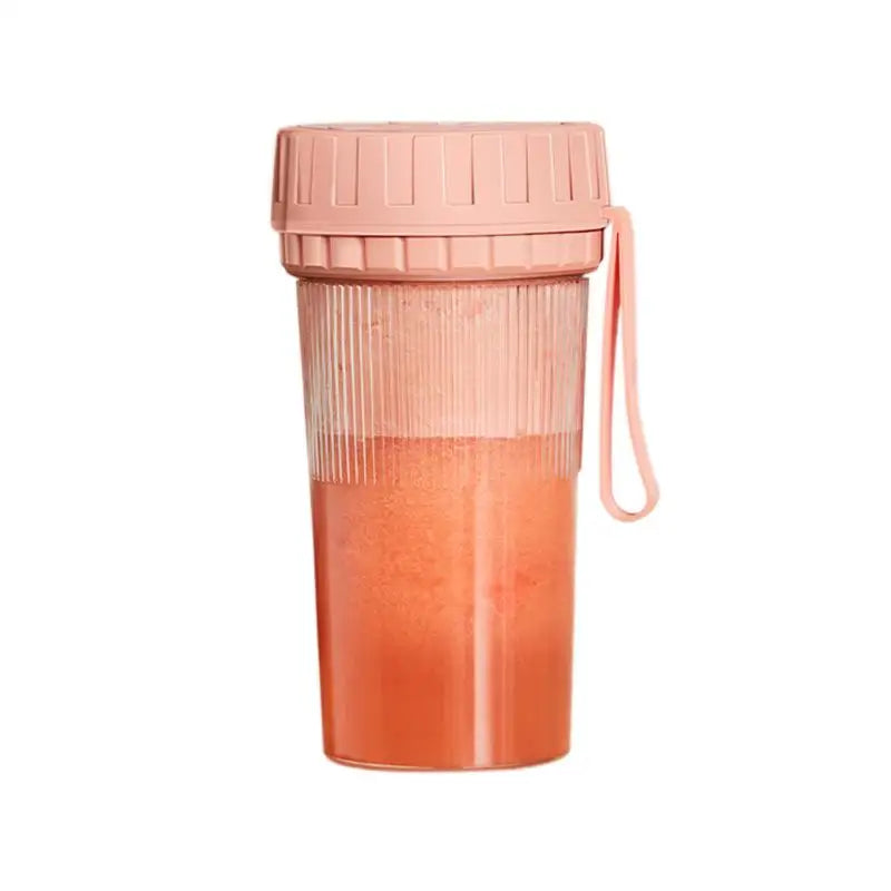 Household Mini Juicer Fruit Milkshake Blender Wireless Juicer Portable Electric Multi-function Powerful Speed Regulation Peaceful Pleasures Health and Wellness Pink 10 Blade