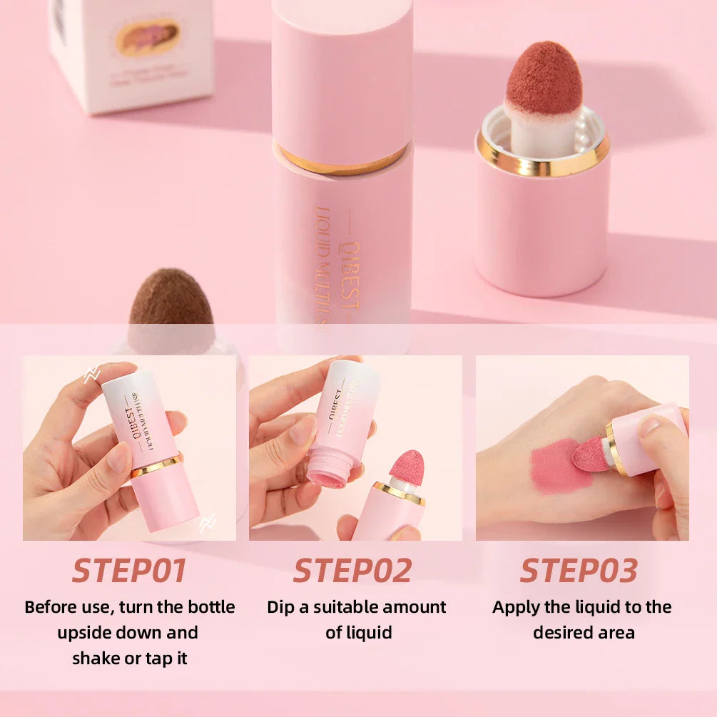 QiBest Liquid Blush Highlighter & Contour Stick – 6 Shades