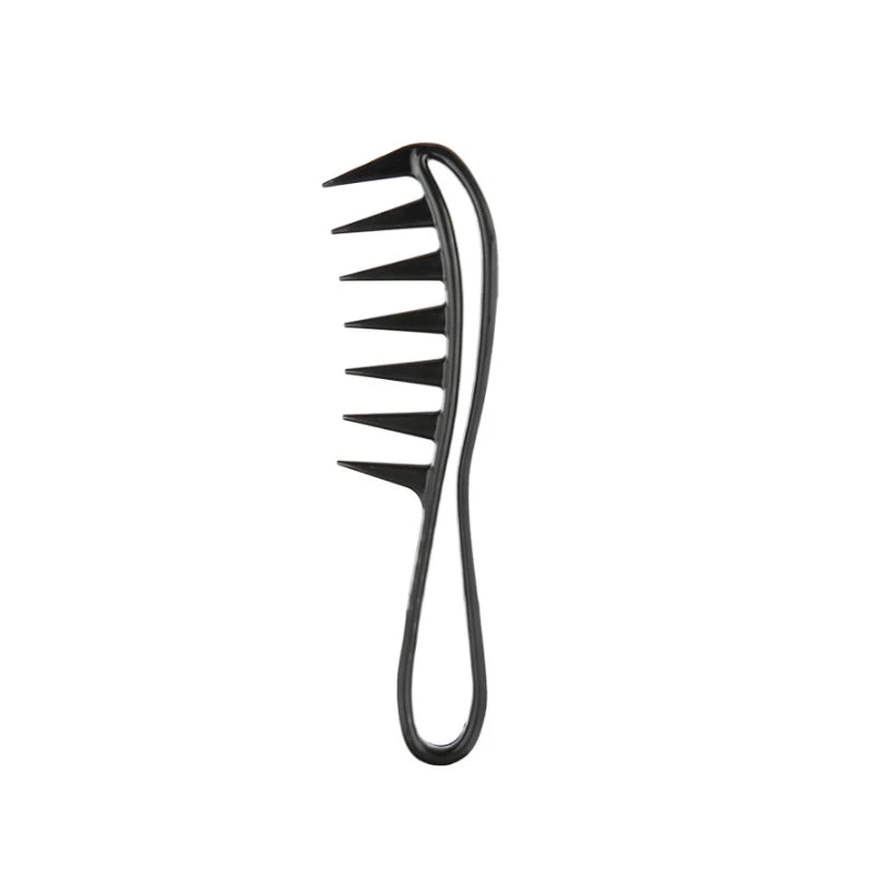 Wide Tooth Anti-Static Detangling Comb for Curly Hair Hair Detangling Comb Peaceful Pleasures Health and Wellness Black
