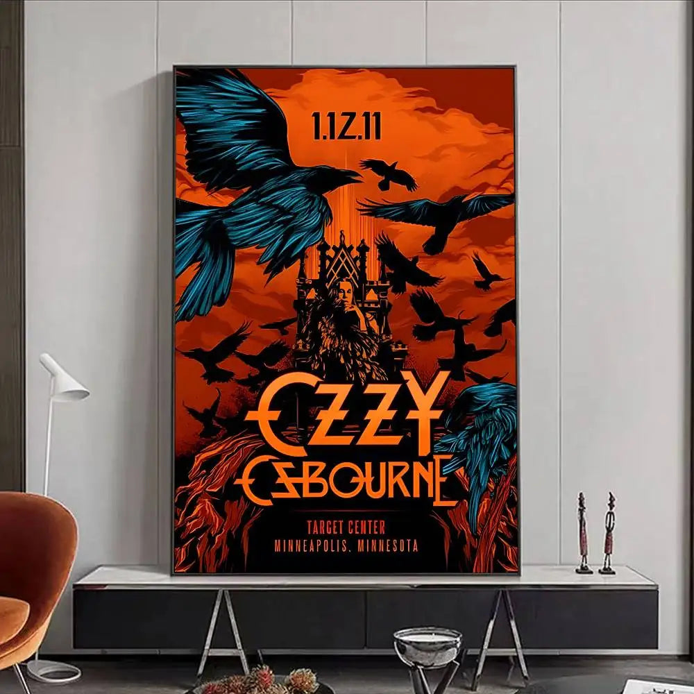 Ozzy Osbourne HD Wall Poster | Waterproof PVC Music Decor
