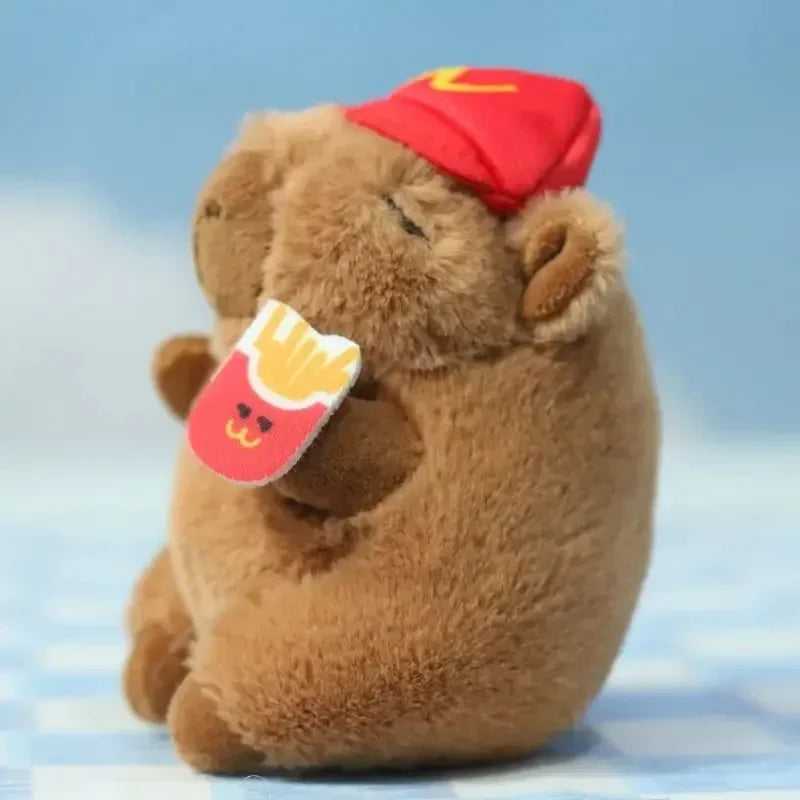 Cute Capybara Puffer Fish Plush Keychain | Bag Charm Gift