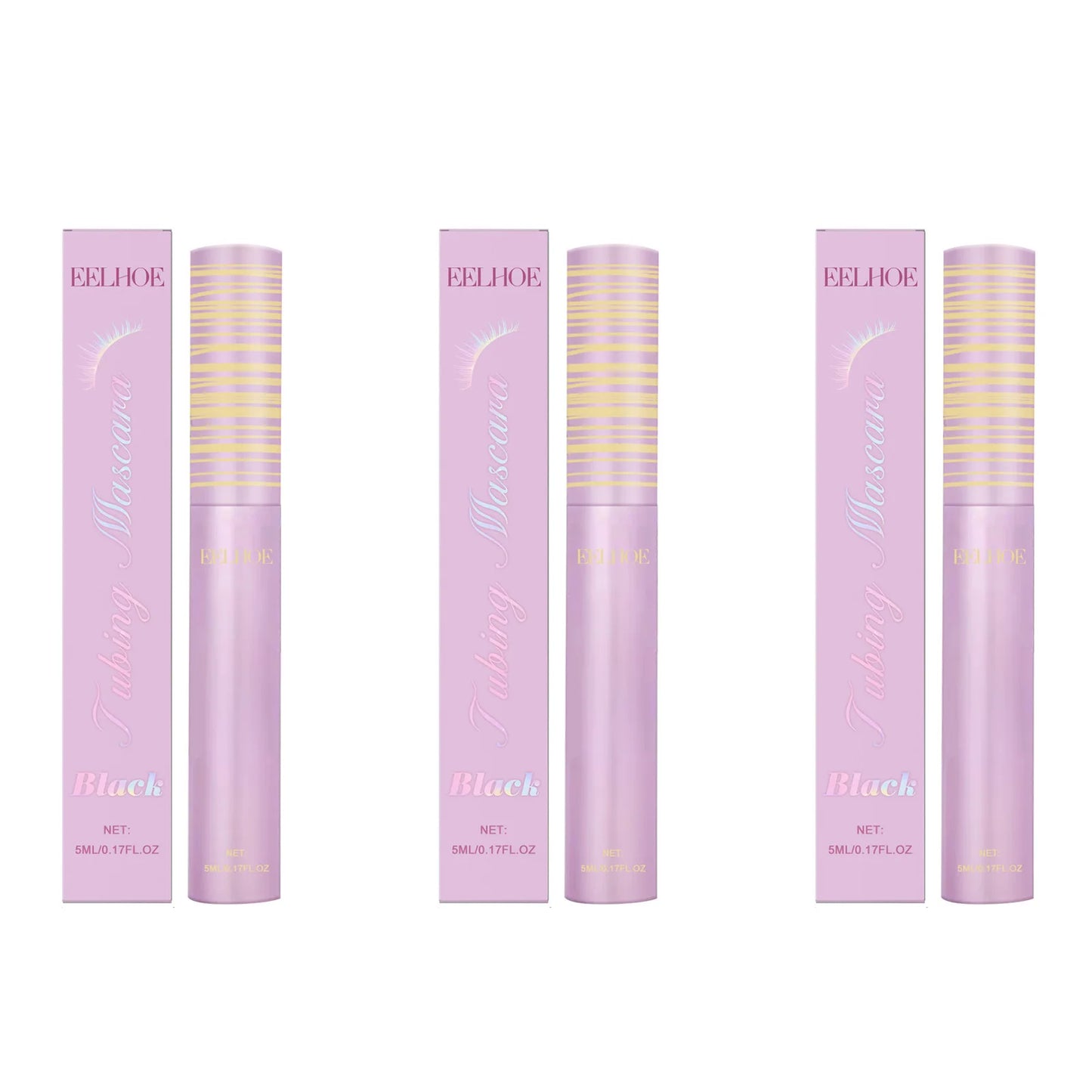 Black Waterproof Lengthening Volumizing Mascara 5ml