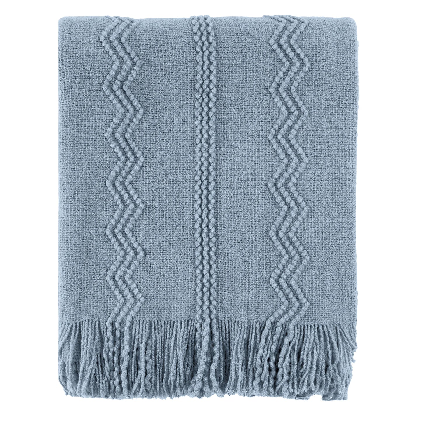 Battilo Olive Green Throw Blanket for Bed Couch Plaid Knitted Throws Cozy Lightweight Sofa Blanket for Spring Living Room Decor Peaceful Pleasures Health and Wellness Bluish Grey 127x152cm