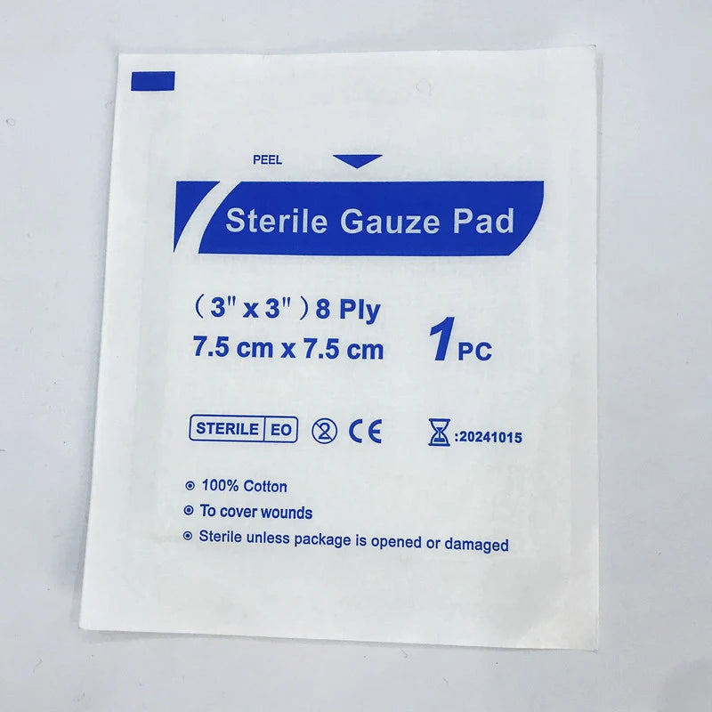 10Pcs/20Pcs/30Pcs Disposable Independently Packaged Medical Absorbent Gauze Sheets Absorbent Cotton Dressings Wound Treatment Peaceful Pleasures Health and Wellness White-20Pcs