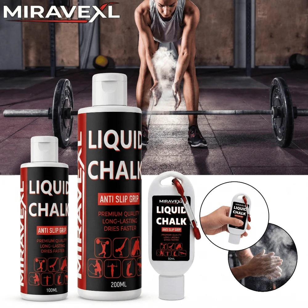 Liquid Chalk Anti Slip Hand Grip Cream Sweatproof Magnesium Powder for Weightlifting Rock Climbing Pole Dance Fitness Peaceful Pleasures Health and Wellness