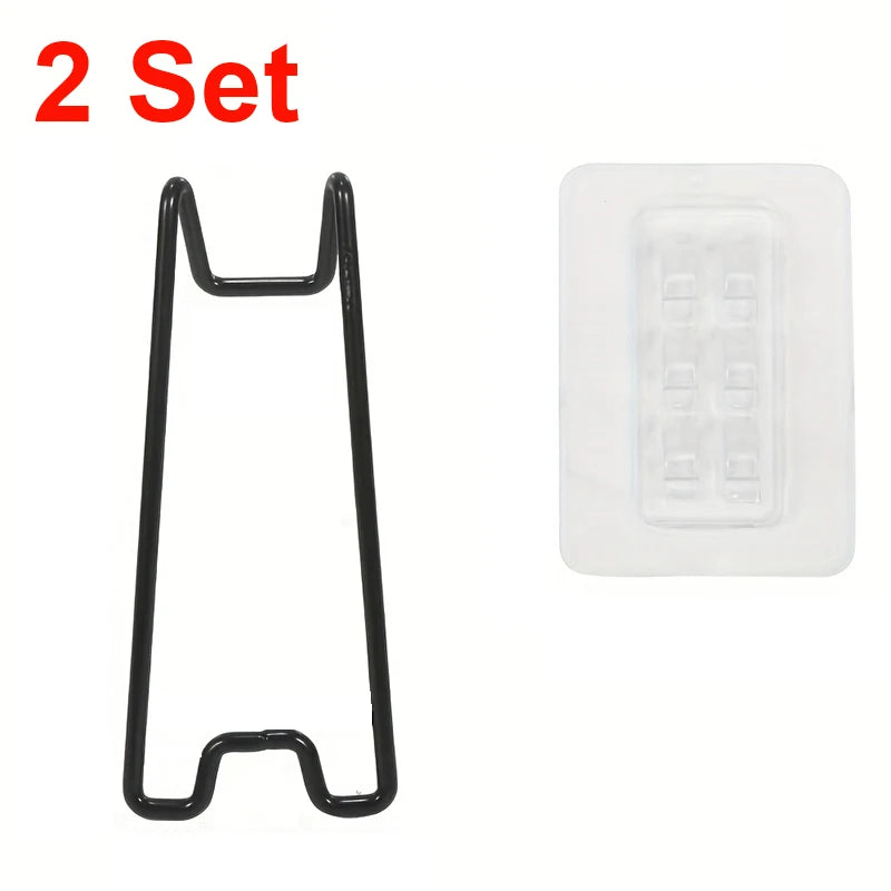 1 Photo Frame Bracket Self-adhesive Adjustable Durable Metal Display