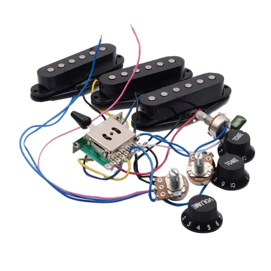Electric Guitar Pickup Wiring Harness Prewired 5-way Switch 2T1V Peaceful Pleasures Health and Wellness