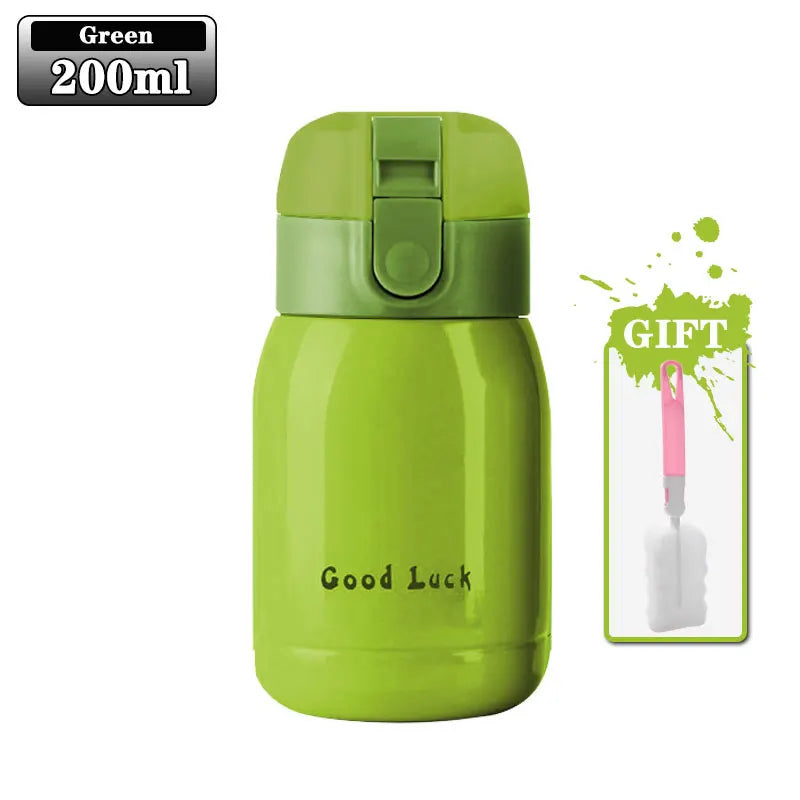 200ml Kids Flip-Top Vacuum Thermos | Stainless Steel Flask