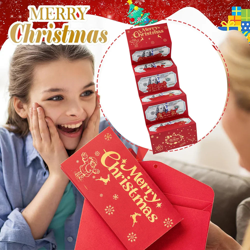 Christmas Cash Gift Envelope Box | Novelty Money Holder Set