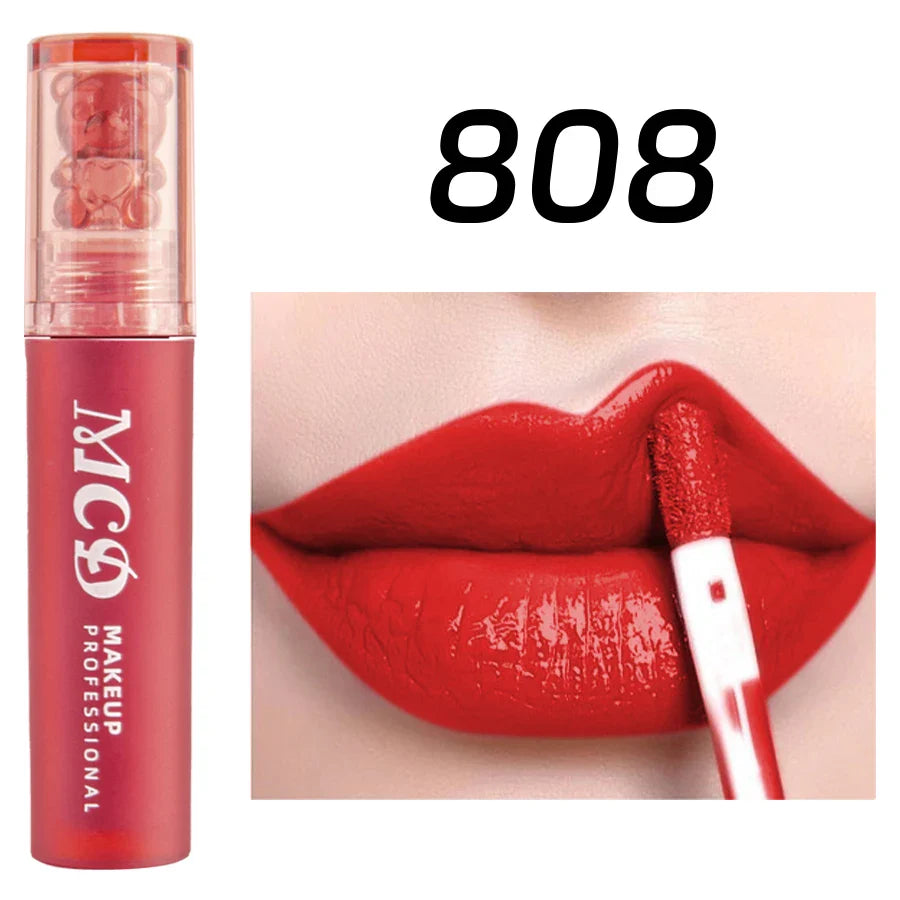 MCD 12-Color Lip Gloss Set – Matte Velvet Liquid Lipstick