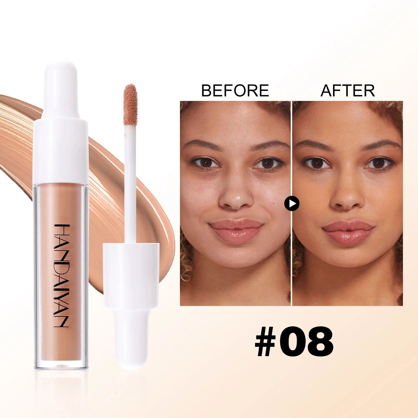 HANDAIYAN 8-Shade Liquid Concealer – Full Coverage & Waterproof