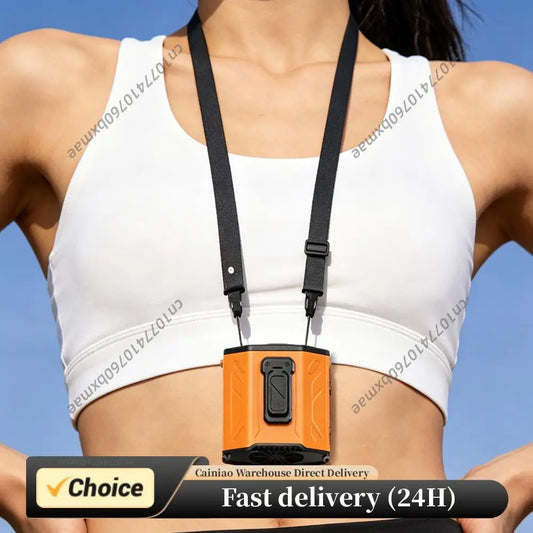 Rechargeable Waist Clip Fan 100 Gears Hand Free Waist-Mounted Fans Mini Adjustable Handfan for Travel Hiking Camping Commute Peaceful Pleasures Health and Wellness