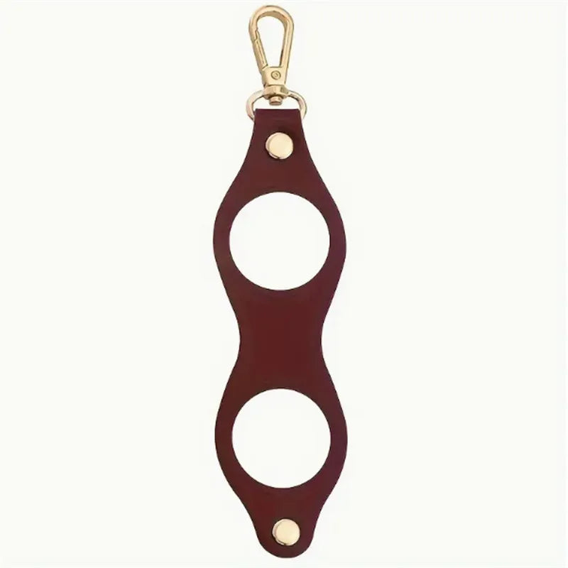 Leather Golf Ball Waist Bag – Clip-On Keychain Organizer