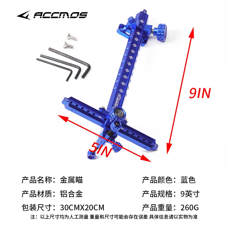 Archery Recurve Bow Sight T Shape Target Aluminum Adjust Shooting