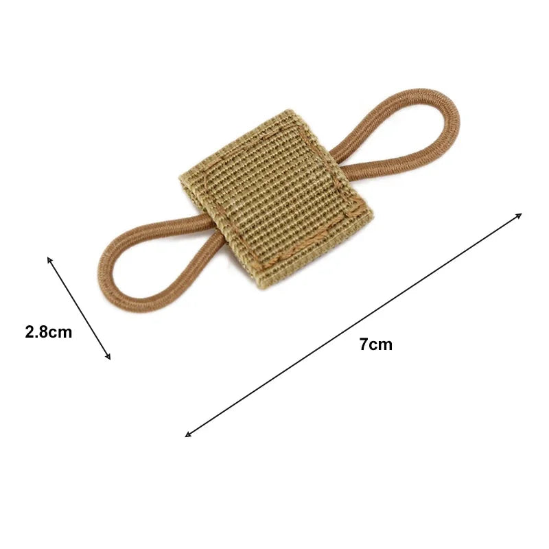 Tactical MOLLE Elastic Rope Straps 4pcs | 600D Nylon Gear Holder