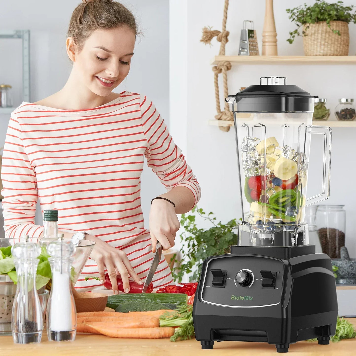 BPA Free 3HP 2200W Heavy Duty Blender | Smoothie Bar Blenders Peaceful Pleasures Health and Wellness