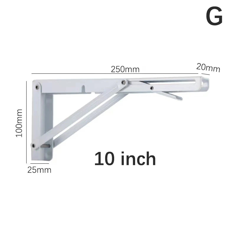 20/25/30/35/40cm Triangle Folding Angle Bracket Heavy Support Adjustable Wall Shelves Mounted Table Shelves Home Hardware Peaceful Pleasures Health and Wellness G