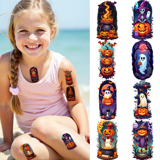 54pcs Halloween Temporary Tattoo Stickers – Waterproof Bat & Ghost Temporary Tattoo Stickers Oasis Select