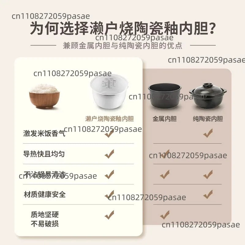 Mini Electric Rice Cooker 2L/3L – Smart Multifunctional Cooker