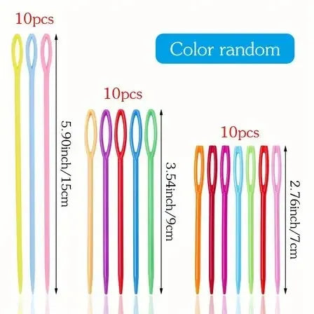 30-Piece Plastic Crochet Hooks & Knitting Needles Set | DIY Yarn