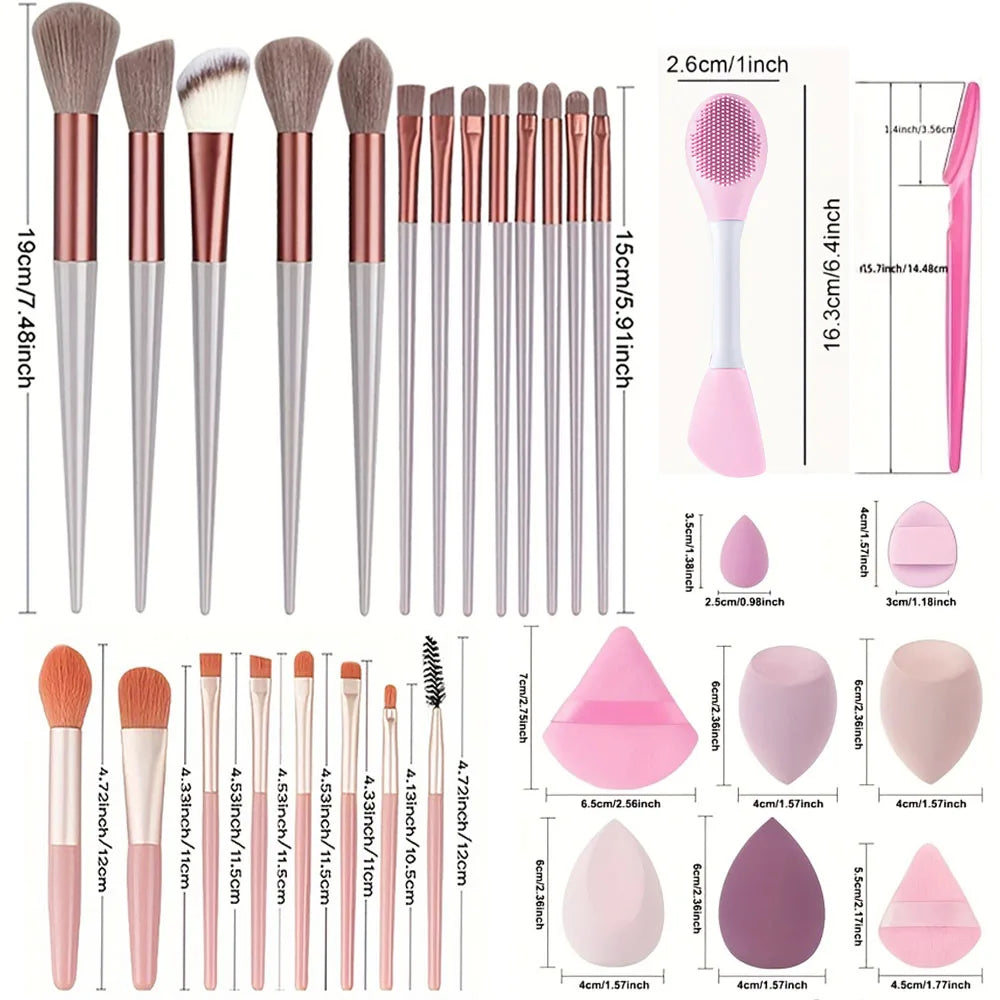 VANDER LIFE 8–29Pcs Professional Makeup Brush Set | Travel Kit