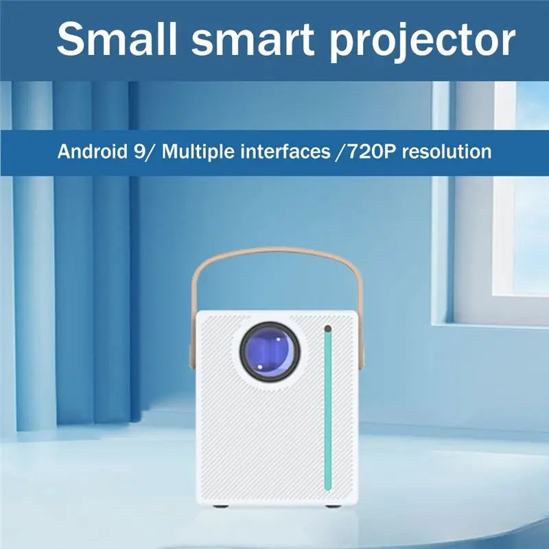 MYdaY- 720P HD Small Home Smart Projector Mobile Screen Projector Bluetooth WIFI Video Projector Portable Projector US Plug Peaceful Pleasures Health and Wellness