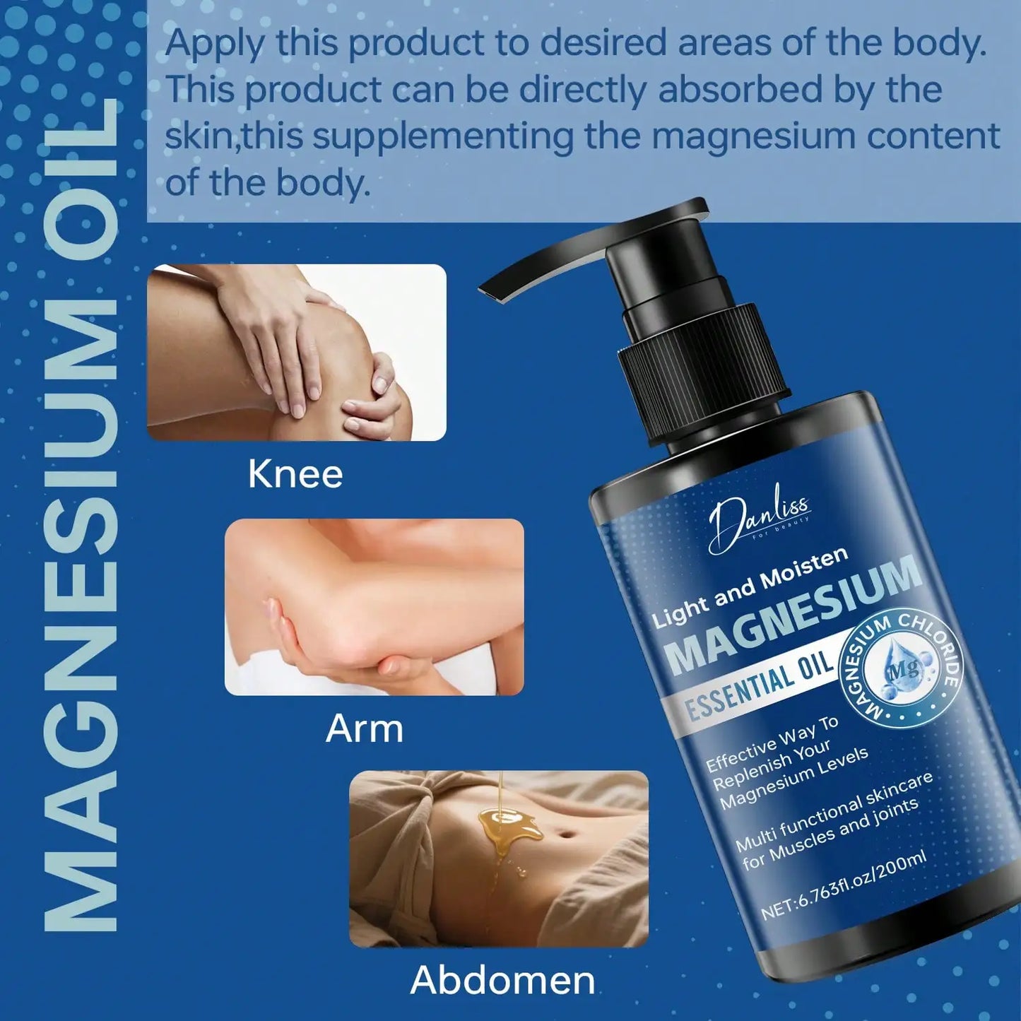 Magnesium Essential Oil – Moisturizing & Firming Skin Body Oil