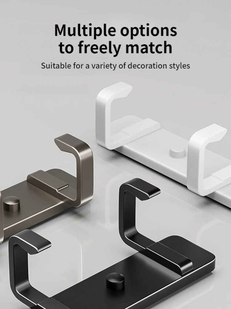 YUNJIEYA Aluminum Wall Hooks – Coat, Robe & Wardrobe Hanger