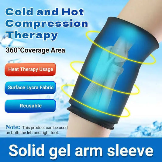 Sports Ice Pack Gel Elbow Guard Cold Compress Knee Guard Arm Guard Elastic Compression Gel Protective Gear Peaceful Pleasures Health and Wellness