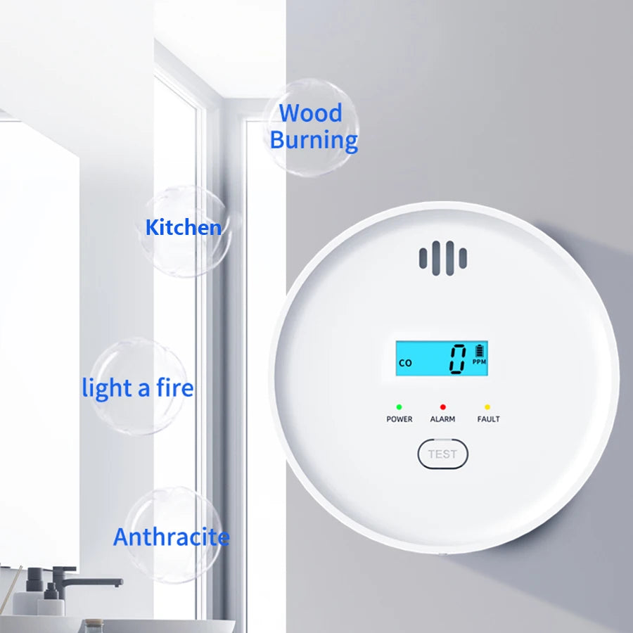 NOCCLILI 10-Year Smoke and Carbon Monoxide Detector Combo CO Alarm Battery Backup App Notification CE UL Certified Peaceful Pleasures Health and Wellness