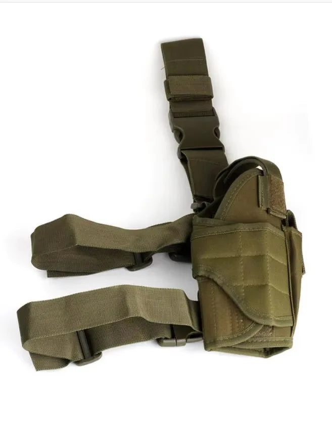 Tactical Drop Leg Holster for Airsoft, Paintball & Training Tactical Leg Holster Peaceful Pleasures Health and Wellness Green color