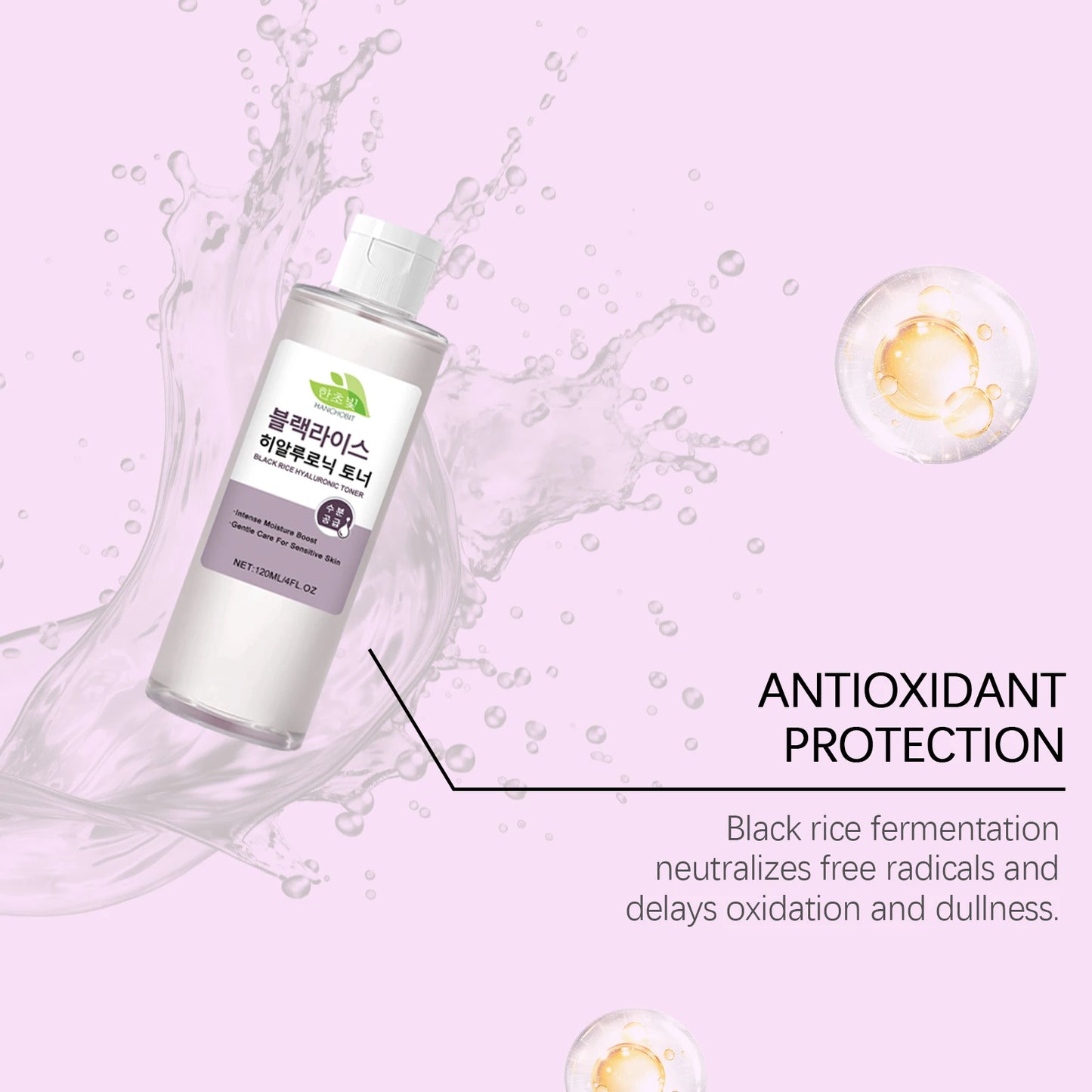 Hanchobit Black Rice Hyaluronic Acid Toner 120ml – Hydrating