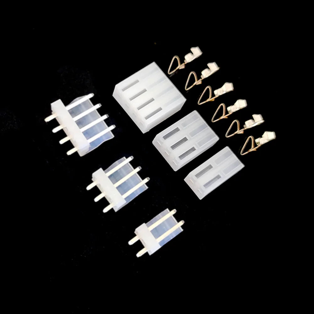 10Sets CH3.96 Connector 3.96mm Straight / Bent Pin Socket 2/3/4/5/6/7/8/9/10P ( Plug Male + Female + Terminal ) Kit Peaceful Pleasures Health and Wellness Straight pin socket 6p 10 set