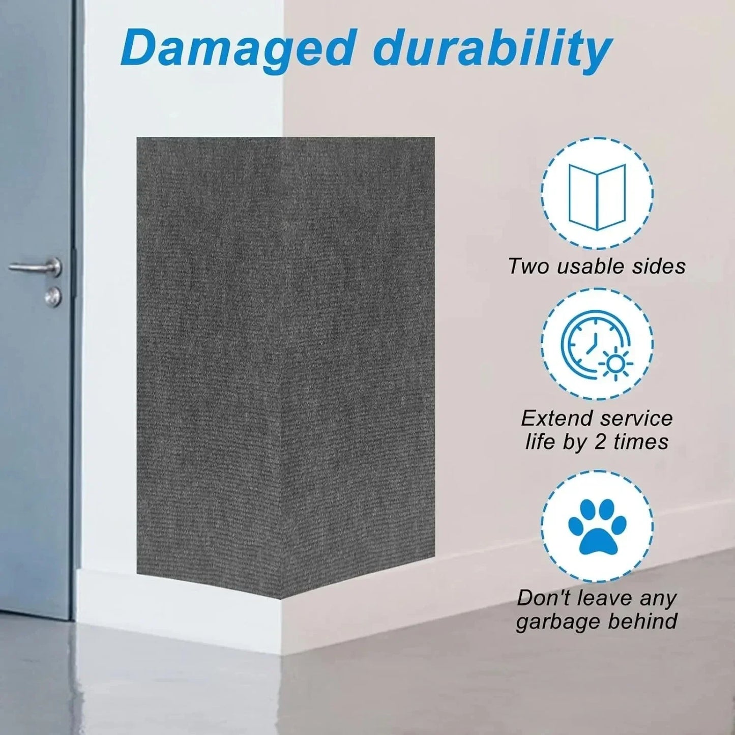 Self-Adhesive Cat Scratch Mat – Furniture Protector Pad