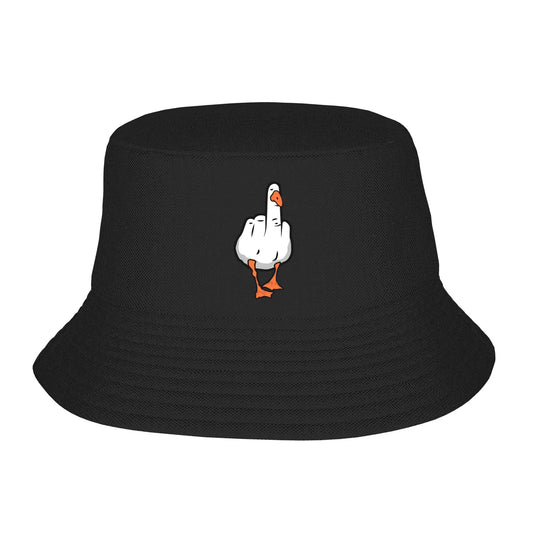 Finger Duck Bucket Hat Duck You Street Style Fisherman Caps Soft Fold Beach Travel Sunscreen Hats For Men Women Cap Peaceful Pleasures Health and Wellness 1 One Size