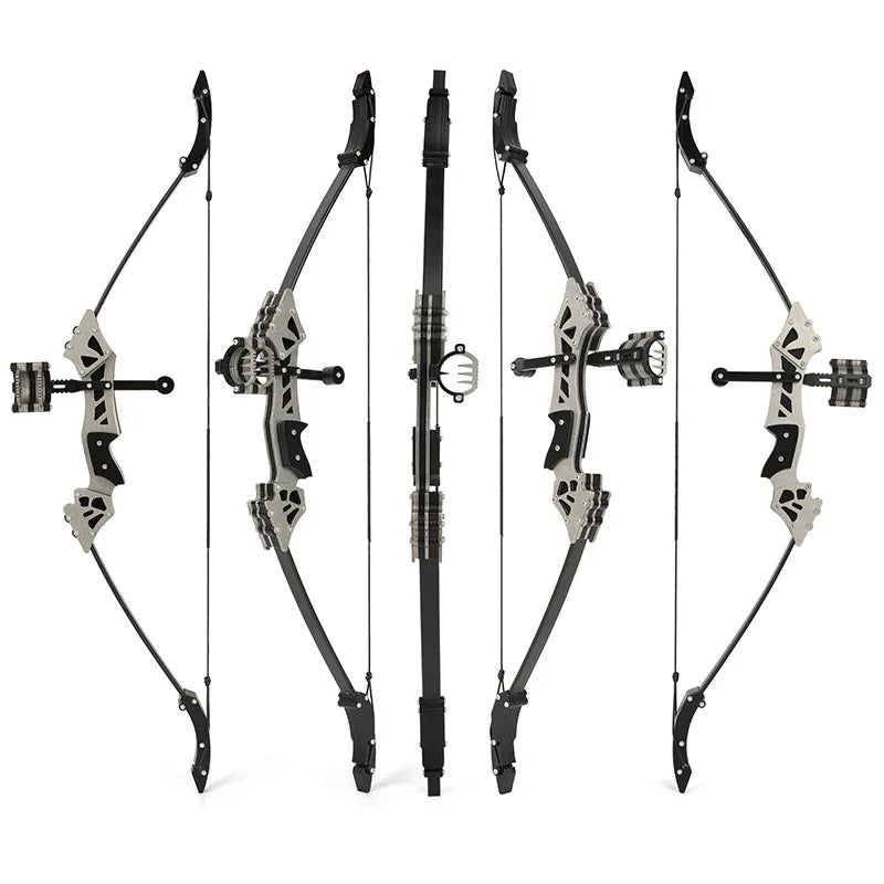 Mini Recurve Bow Archery Sets Wooden Arrows Target Paper Kids Toy