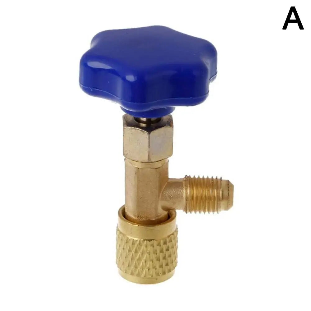 Air Car Automotive safety valve Bottle Opener For R22 R134a R410A Gas 1/4 SAE Auto AC Can Tap Valve Air Car Conditioning Tool Peaceful Pleasures Health and Wellness A