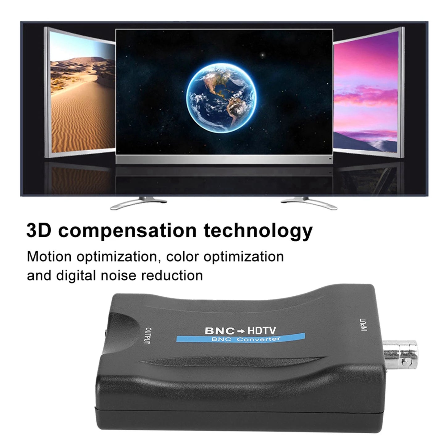 BNC to HDMI Converter Adapter – 1080P/720P Lossless HD