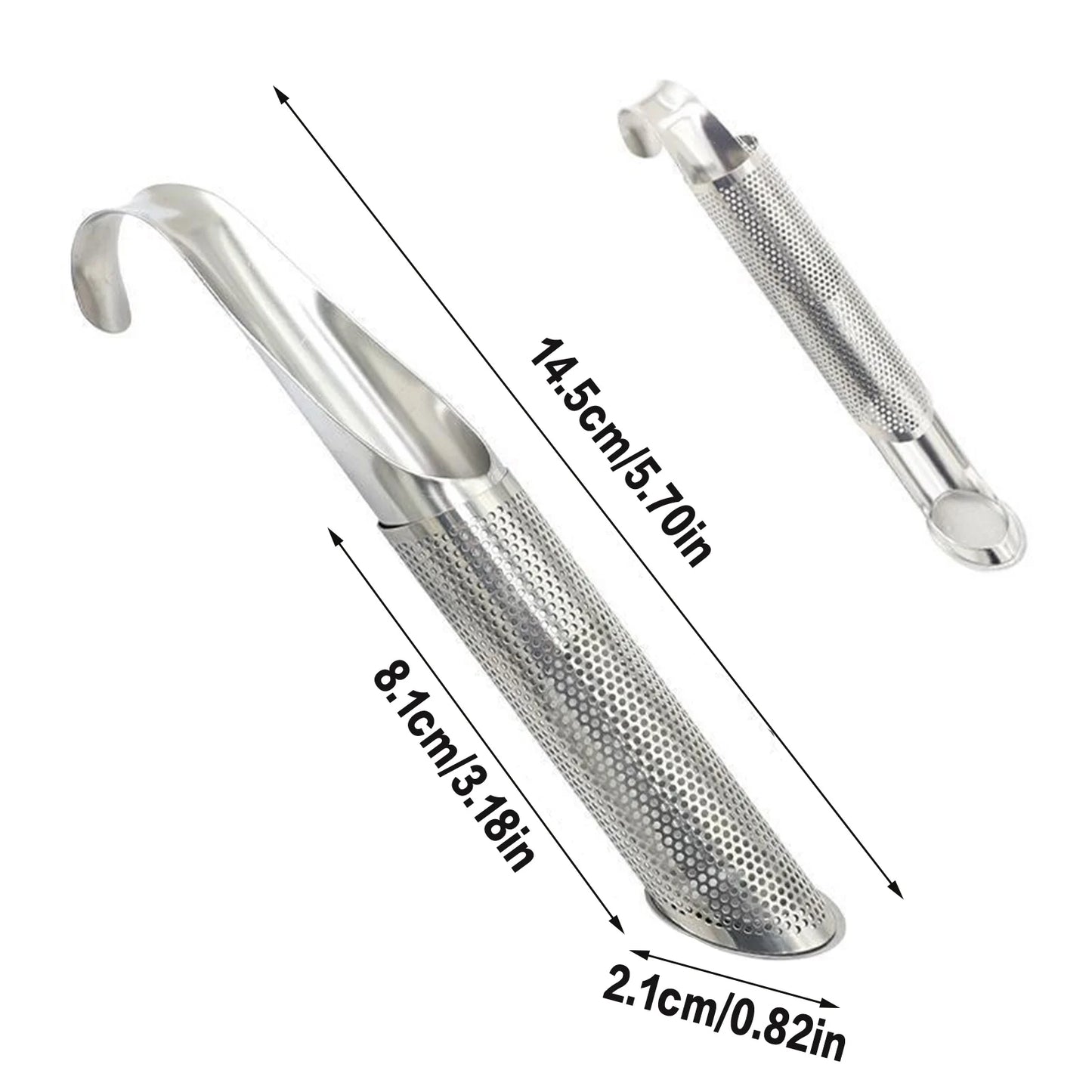 Stainless Steel Tea Infuser Filter with Hanging Hook Handle Tea Diffuser for Seeping Loose Leaf Teas & Coffees Peaceful Pleasures Health and Wellness