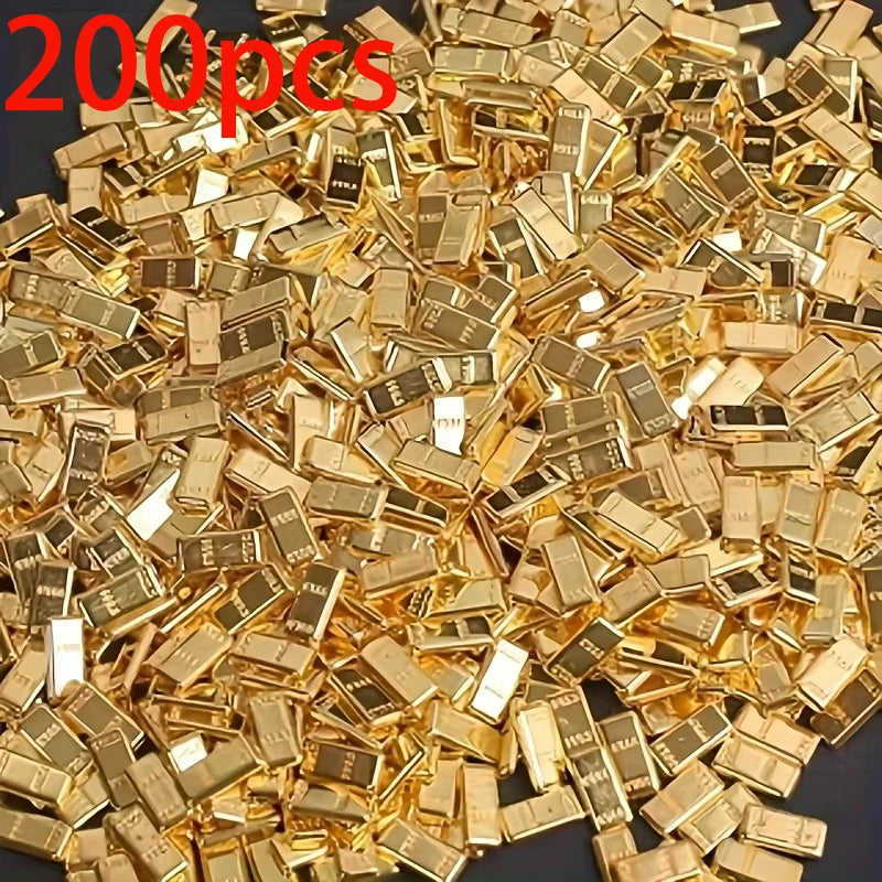 Premium Realistic Golden Brick Bar Housewarming Eight Blessings