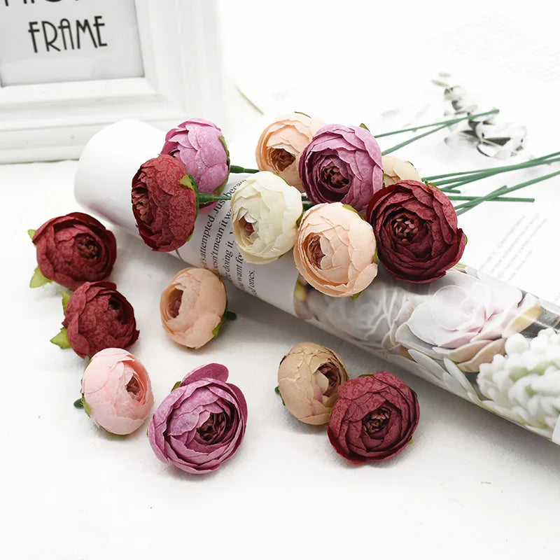 Silk Rose Tea Bud Artificial Flowers – Wedding & Home Decor
